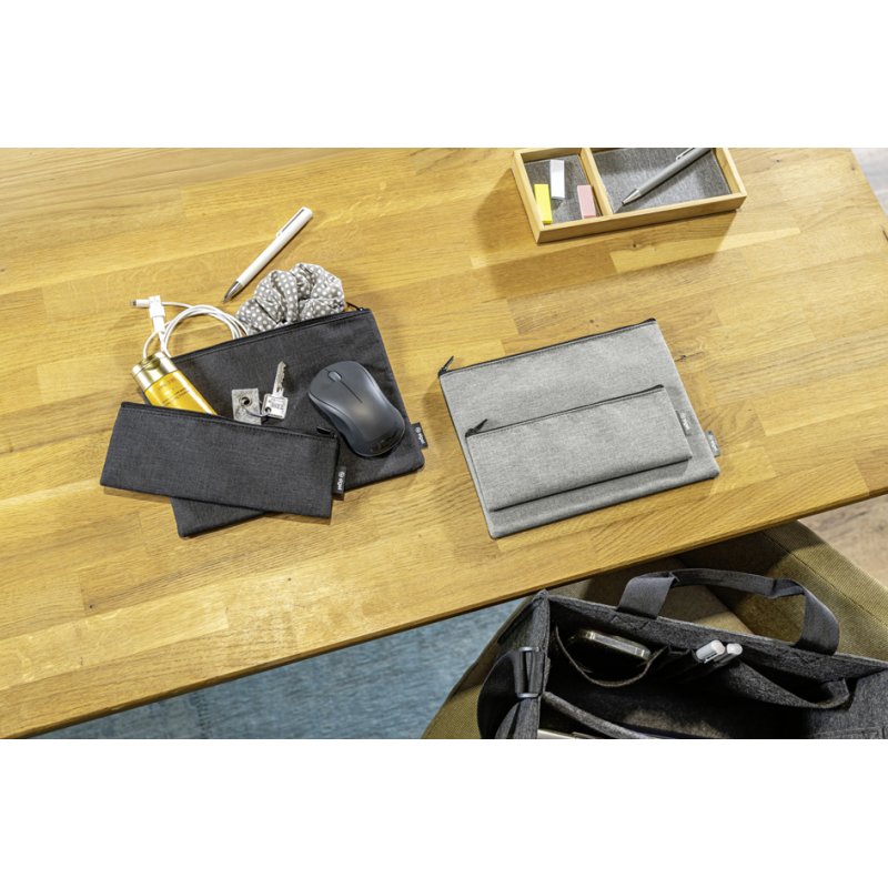 sigel Tas-organizer set, lichtgrijs, RPET, waterafstotend