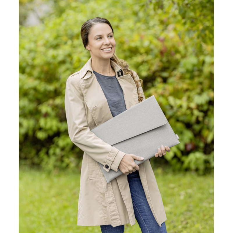 sigel Laptop Sleeve M, up to 15.6 inch, RPET, light grey