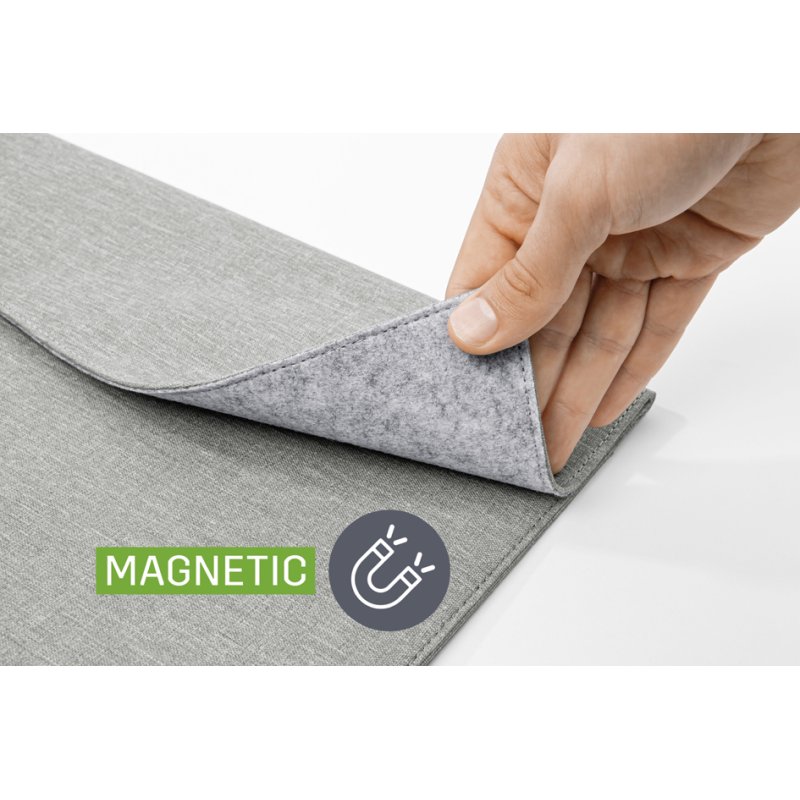 sigel Laptop Sleeve M, up to 15.6 inch, RPET, light grey