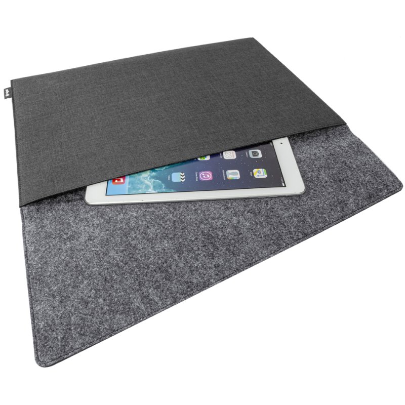 sigel Laptop Sleeve M, up to 15.6 inch, RPET, light grey