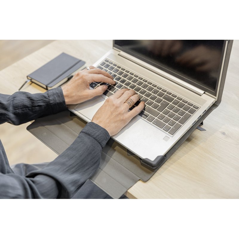 Sigel pochette pour laptop S, jusqu'à 14 pouces, avec fonction support, noir