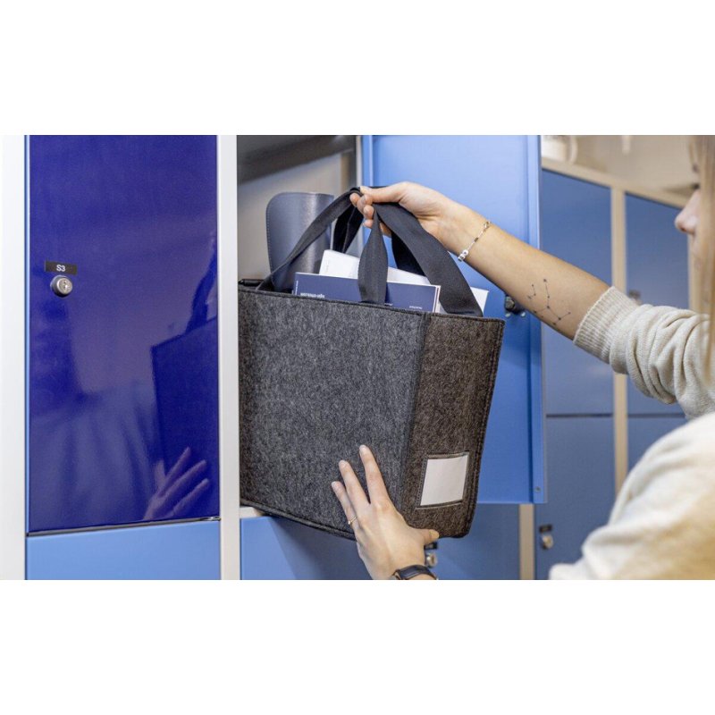 sigel Starter Bundle, light grey, 5-piece, felt bag with laptop sleeve and organiser set