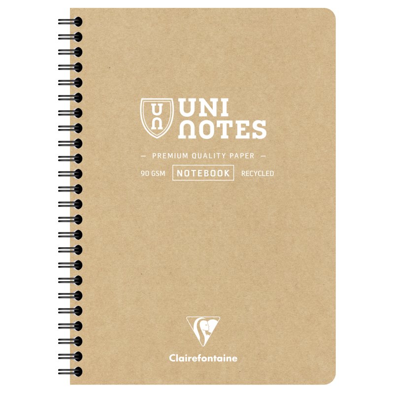 Clairefontaine spiral book Spira, A5 squared, 80 sheets, assorted colours