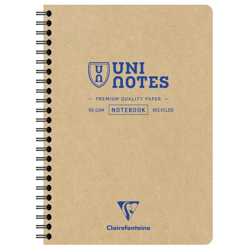 Clairefontaine spiral book Spira, A5 squared, 80 sheets, assorted colours