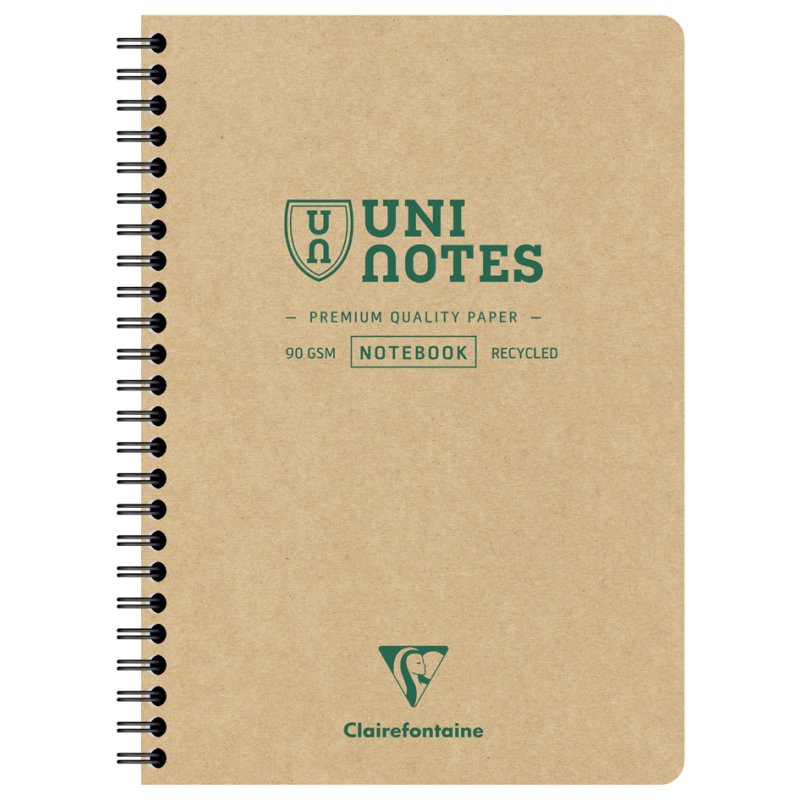Clairefontaine spiral book Spira, A5 squared, 80 sheets, assorted colours