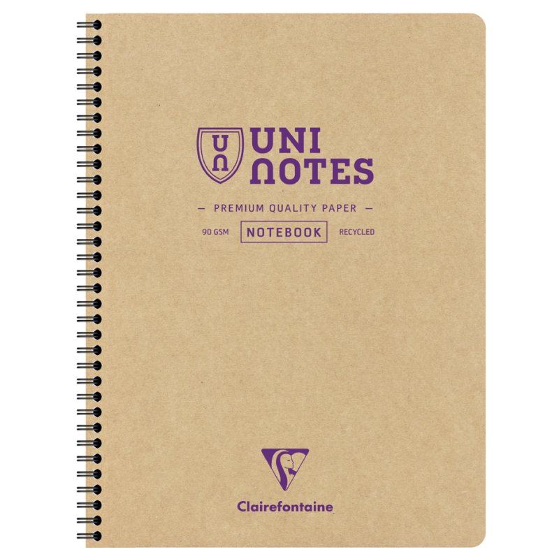 Clairefontaine college pad UNI NOTES, DIN A4, squared, 80 sheets