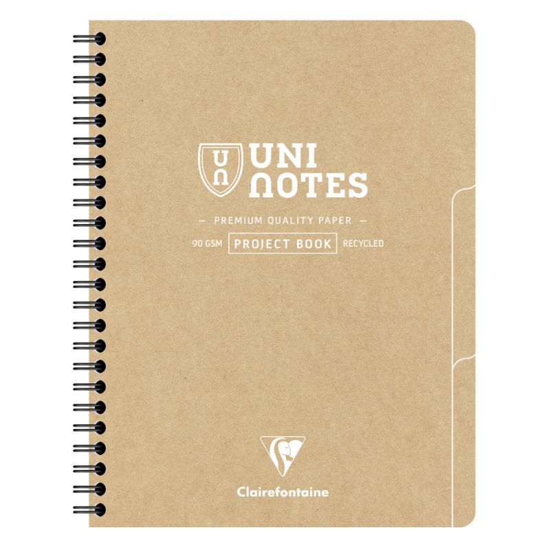Clairefontaine spiral notebook UNI NOTES, 160 x 210 mm, squared, 80 sheets