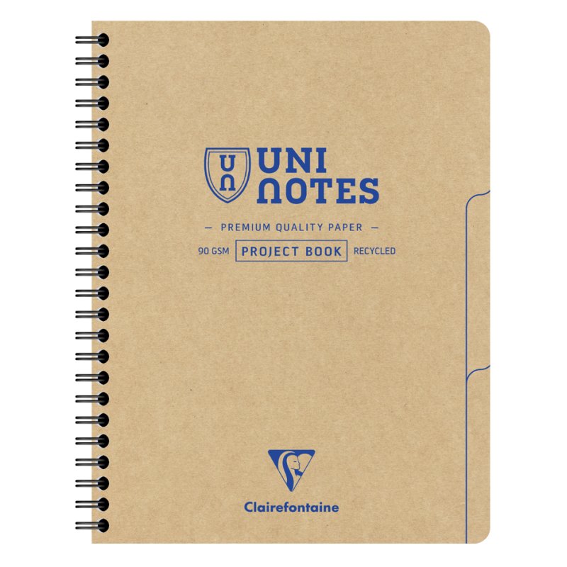 Clairefontaine spiral notebook UNI NOTES, 160 x 210 mm, squared, 80 sheets