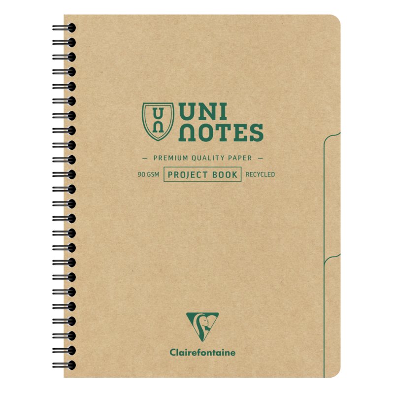 Clairefontaine spiral notebook UNI NOTES, 160 x 210 mm, squared, 80 sheets