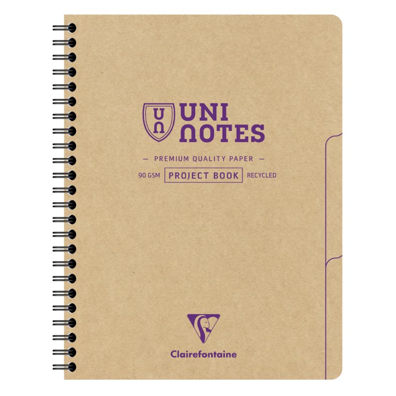 Clairefontaine spiral notebook UNI NOTES, 160 x 210 mm, squared, 80 sheets