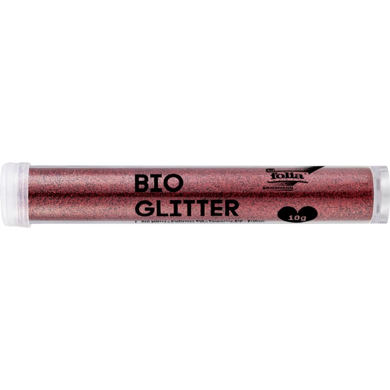 folia BIO Paillettes, 10 g, rose irisé, biodégradable