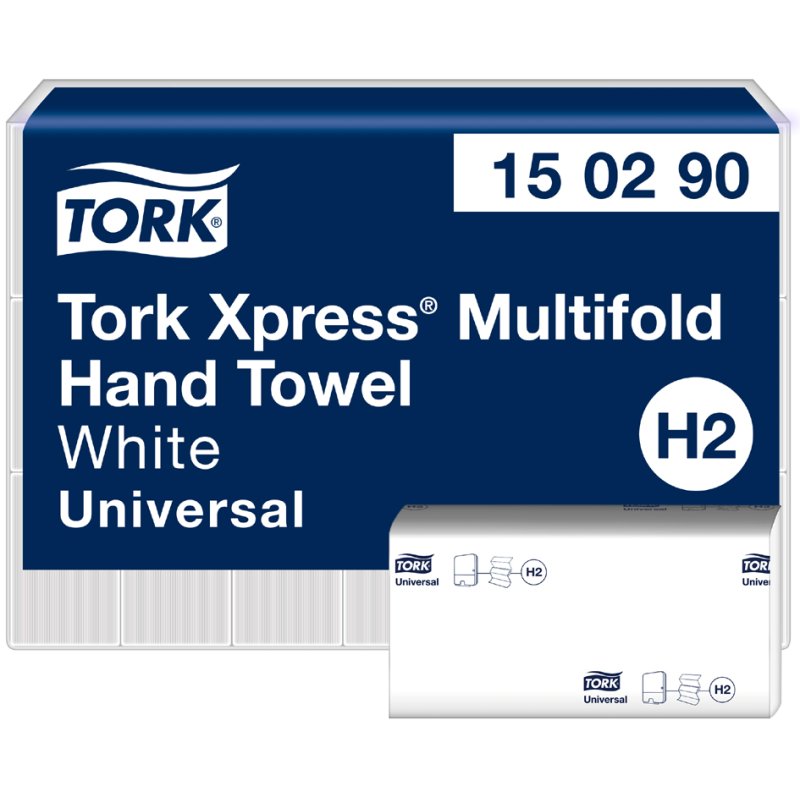 TORK Xpress M essuie-mains, système H2, blanc, 2 plis