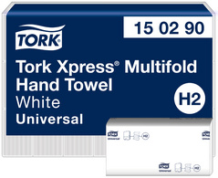 TORK Xpress M handdoekpapier, H2 systeem, wit, 2-laags