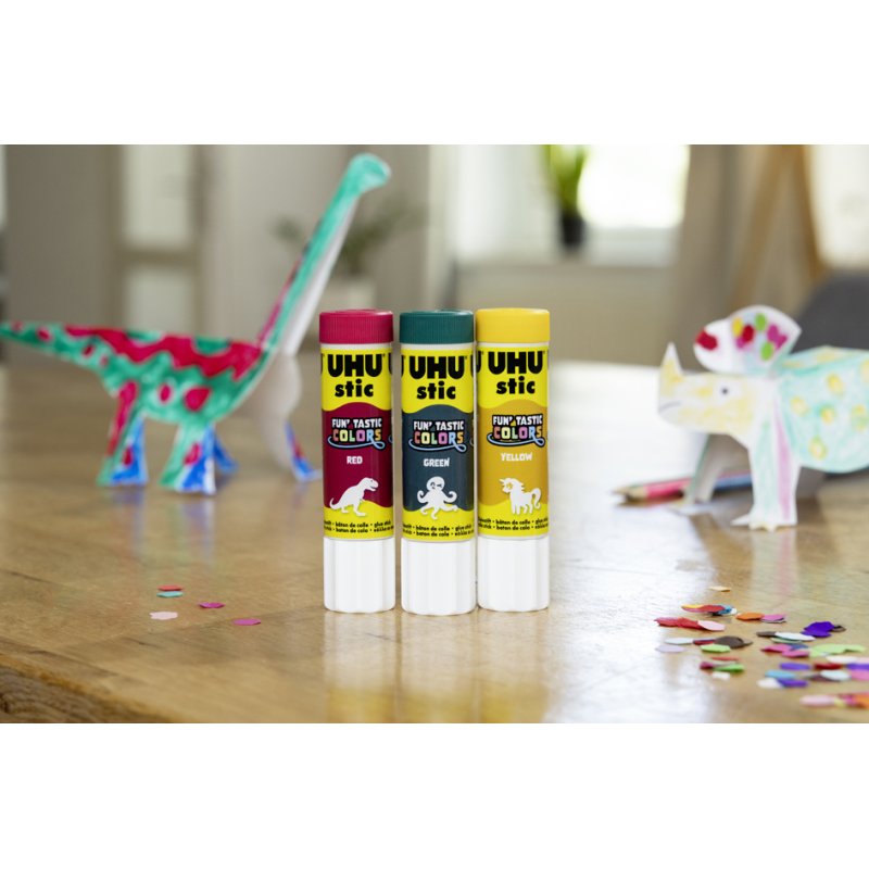 UHU plakstift stic FUN, gesorteerde kleuren, 2×8,2 g