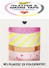 Folia Washi tape Designed by Frau Hölle, 4-piece set, hotfoil glitter