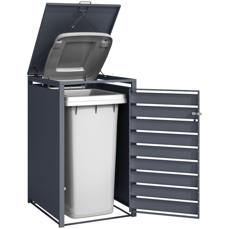 phoenix boîte de rangement GB1168AAK, anthracite, 1 porte, acier galvanisé