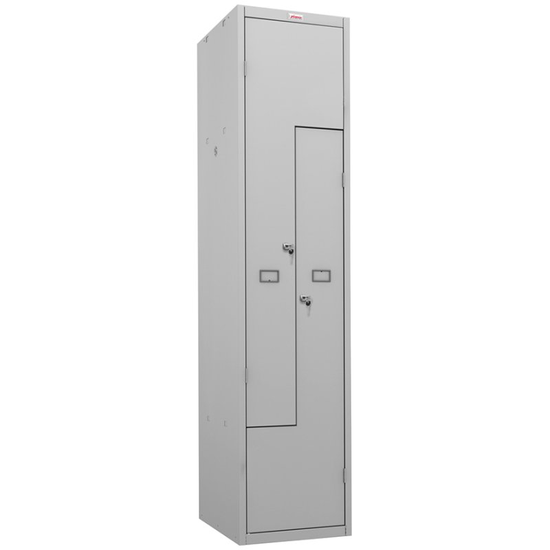 phoenix Z-locker PLZ1, 2 doors, electronic lock, light grey