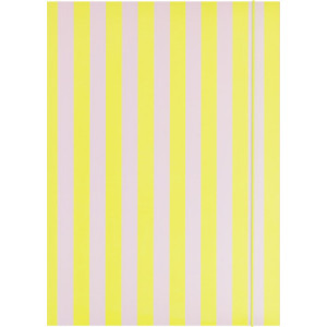 folia tekenmap NEON STRIPES, karton, A3, geel