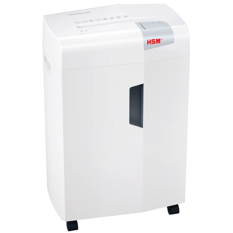 HSM papiervernietiger shredstar X24, partikelsnede 4x37 mm, 24 vel, wit/zilver