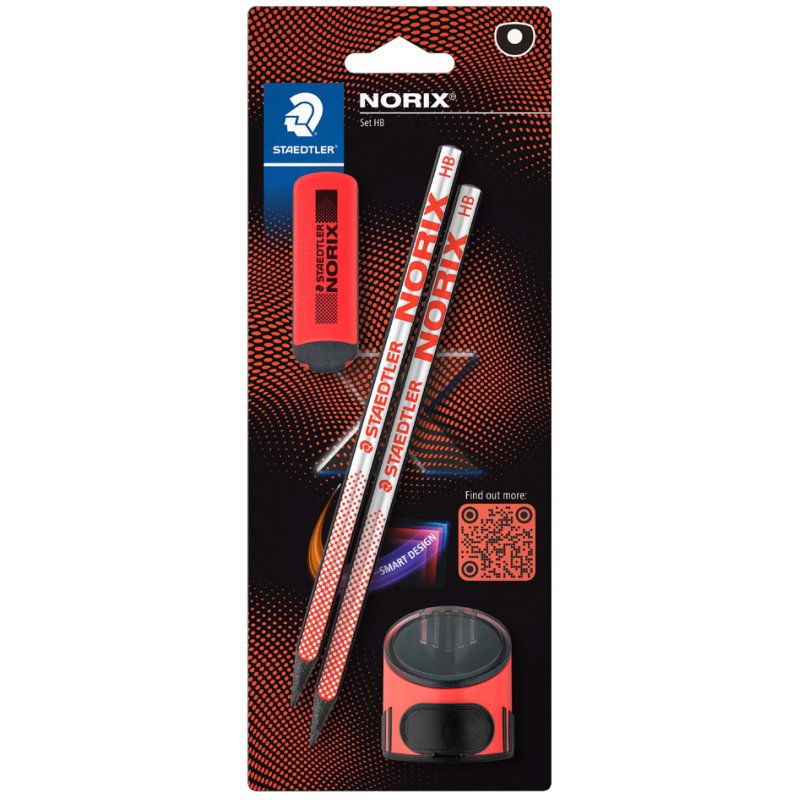 STAEDTLER ensemble d'écriture NORIX, 4 pièces, jaune, 3,0 mm HB