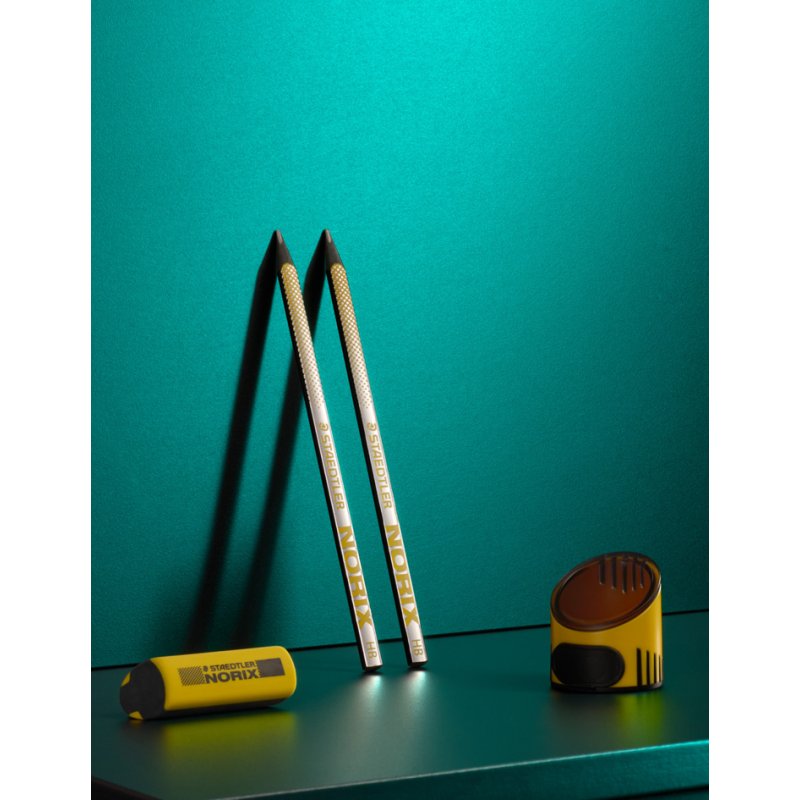 STAEDTLER ensemble d'écriture NORIX, 4 pièces, jaune, 3,0 mm HB