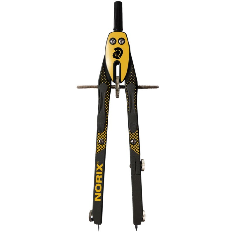 STAEDTLER compass NORIX 555, yellow, metal, push-button, 350 mm
