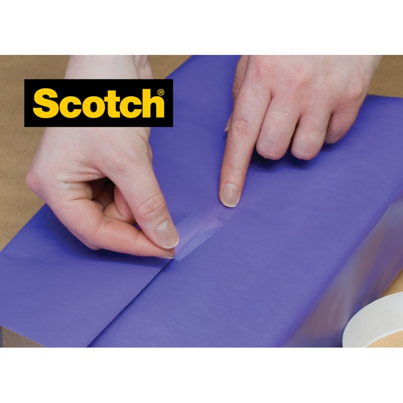 Scotch Ruban Cadeau GiftWrap, avec dérouleur manuel, 2 rouleaux 19 mm x 15 m