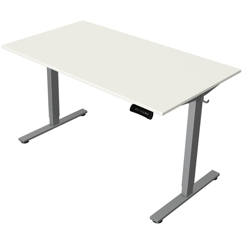 kerkmann Bureau assis-debout Move New Base, réglable électriquement, érable, 1000 x 600 x 740-1200 mm