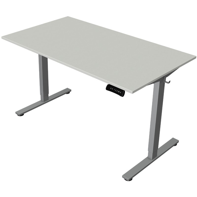 kerkmann Bureau assis-debout Move New Base, réglable électriquement, érable, 1000 x 600 x 740-1200 mm