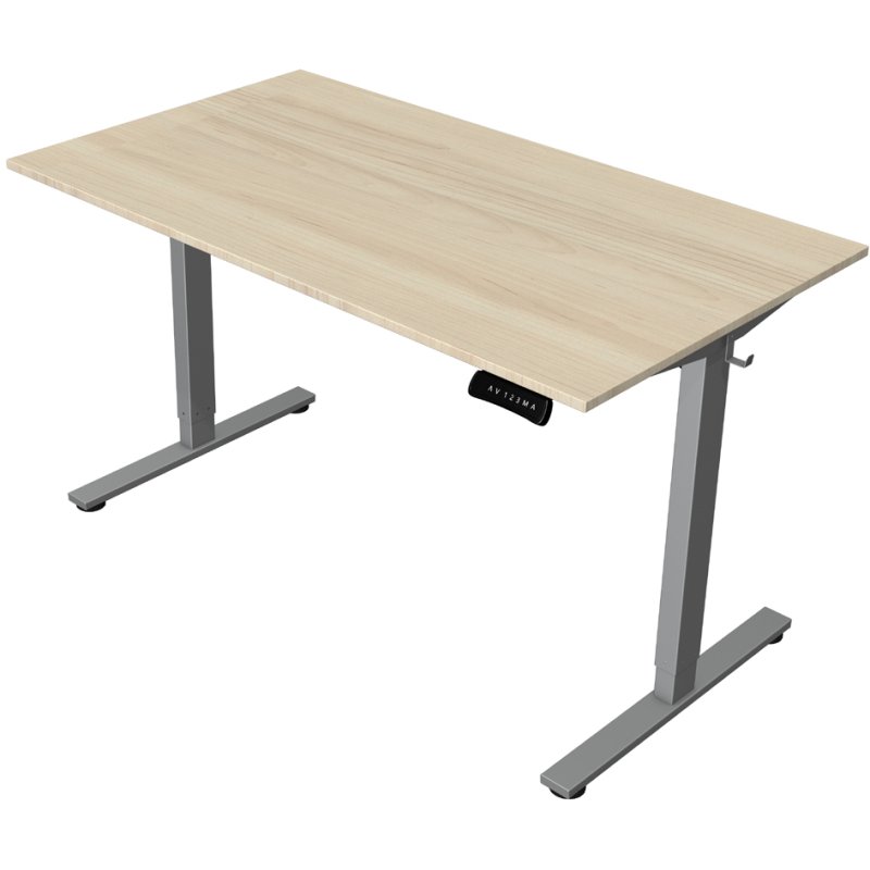 kerkmann Bureau assis-debout Move New Base, réglable électriquement, érable, 1000 x 600 x 740-1200 mm