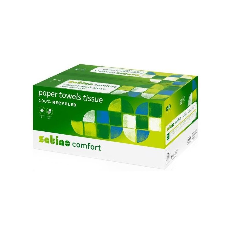 satino by wepa handdoekpapier Comfort, 2-laags, 250×320 mm, 24×128 vel