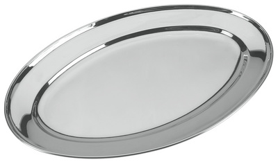 Metaltex plateau de service, acier inoxydable, argent poli, 300×201 mm