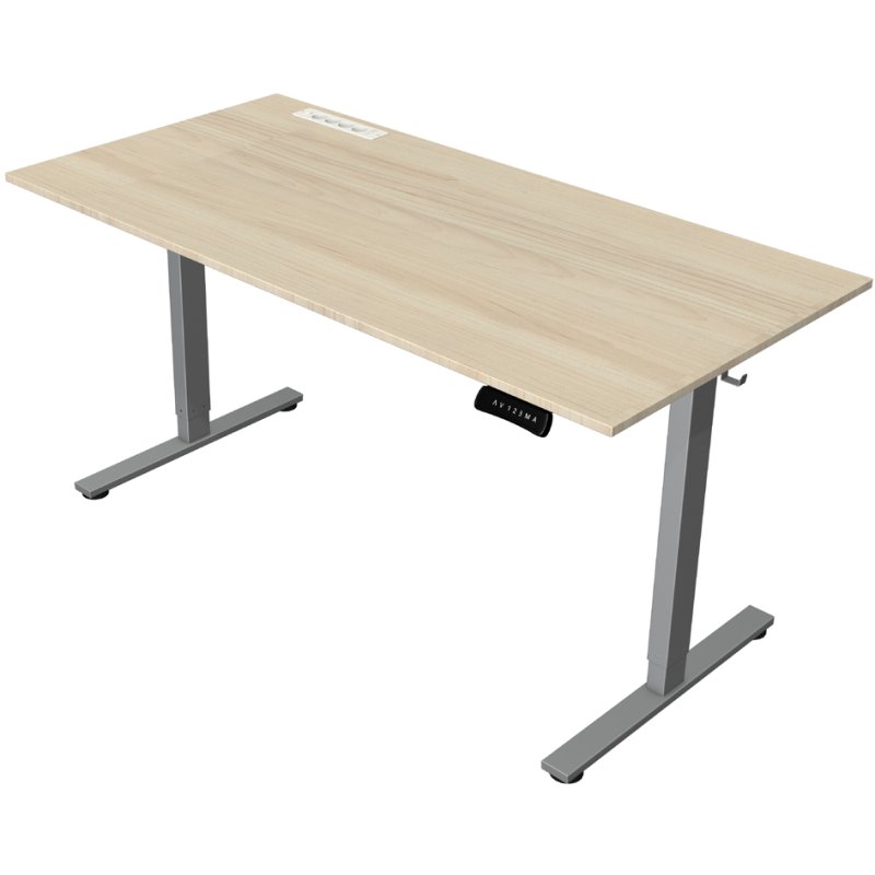 kerkmann Sit-stand desk Move New Base, white, 1400 x 800 x 740-1200 mm, electrically height-adjustable