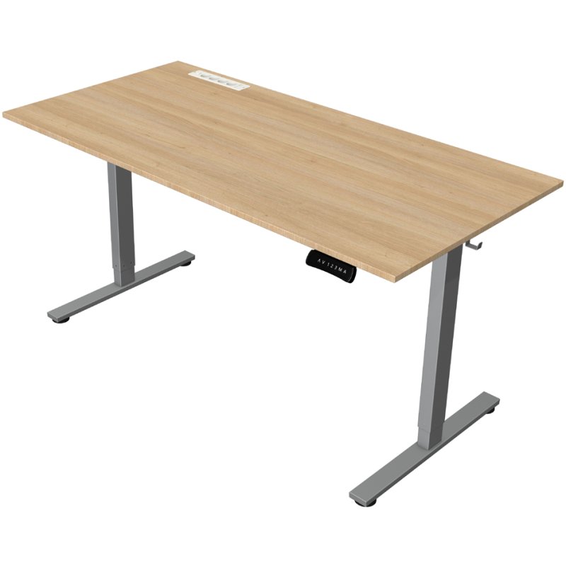 kerkmann Sit-stand desk Move New Base, white, 1400 x 800 x 740-1200 mm, electrically height-adjustable