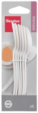 metaltex cuillère à œufs, blanc, polystyrène, 6 pièces
