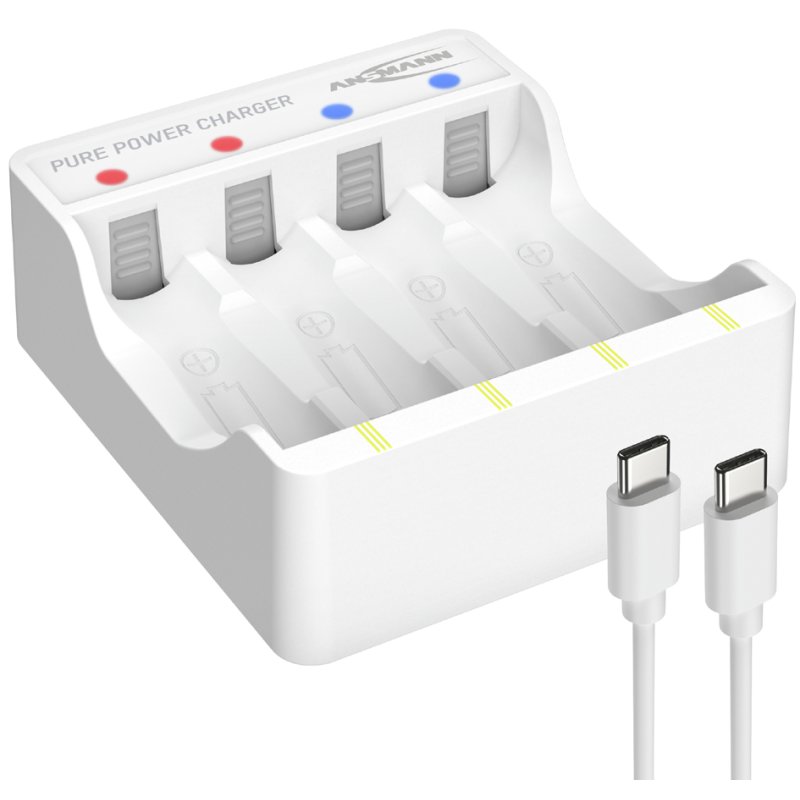ANSMANN Lithium Charger Pure Power, USB-C, white