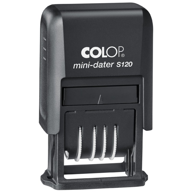 COLOP date stamp Mini-Dater S 120 SD, self-inking, black, impression size 12 x 4 mm