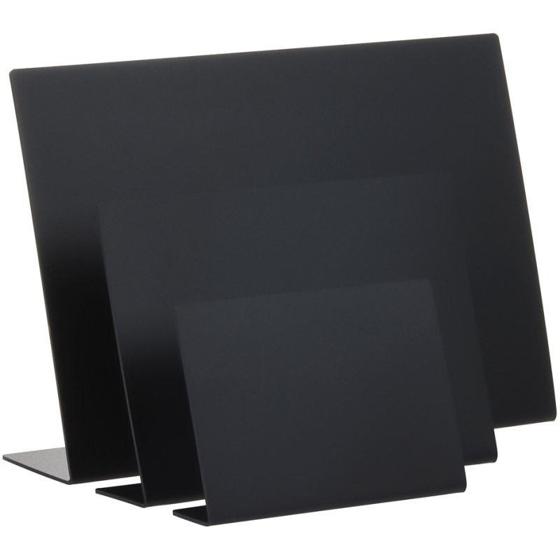 EUROPEL chalkboard tabletop board, black, 5 pieces