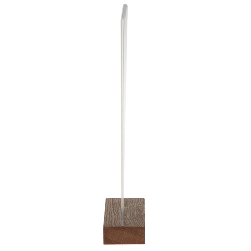 EUROPEL table stand A4, crystal-clear acrylic, wooden base
