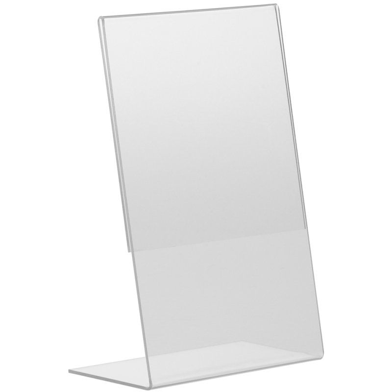 EUROPEL Budget table stand, transparent, acrylic, A6 portrait, 10 pieces