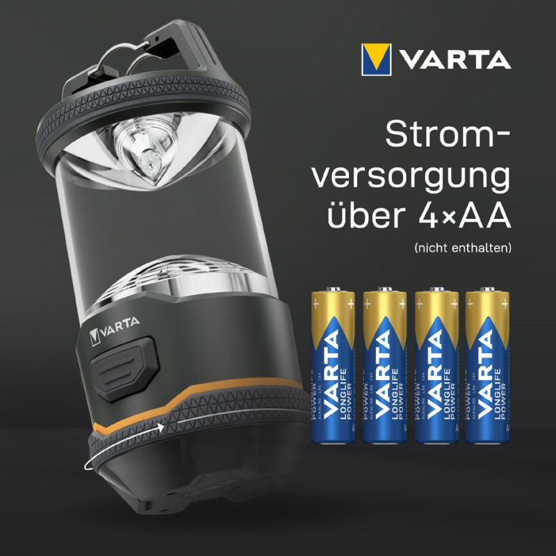 VARTA Outdoor-lantaarn L10, USB-C oplaadbaar, anthraciet