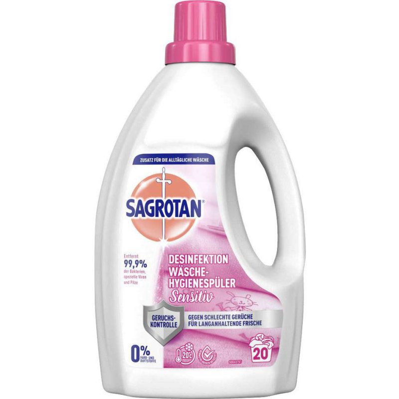 SAGROTAN hygiënespoeling Sensitiv, 1,5 liter, verwijdert 99,9% bacteriën