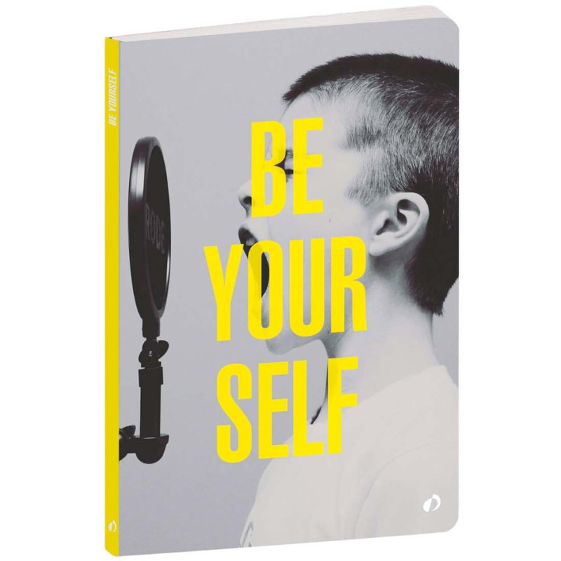 QUO VADIS carnet Words BE YOURSELF, A5, blanc