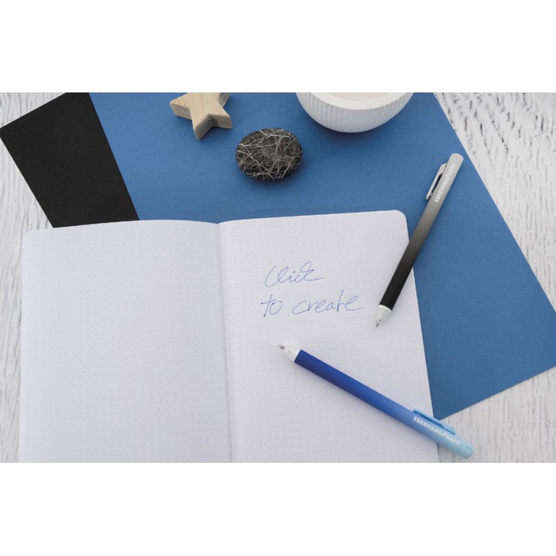 EBERHARD FABER Stylo gel Click It! GenTrend, rechargeable, bleu, 0,7 mm