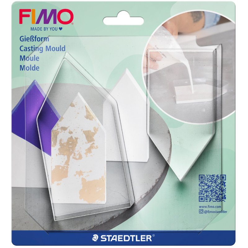 FIMO mould rainbow, transparent, reusable