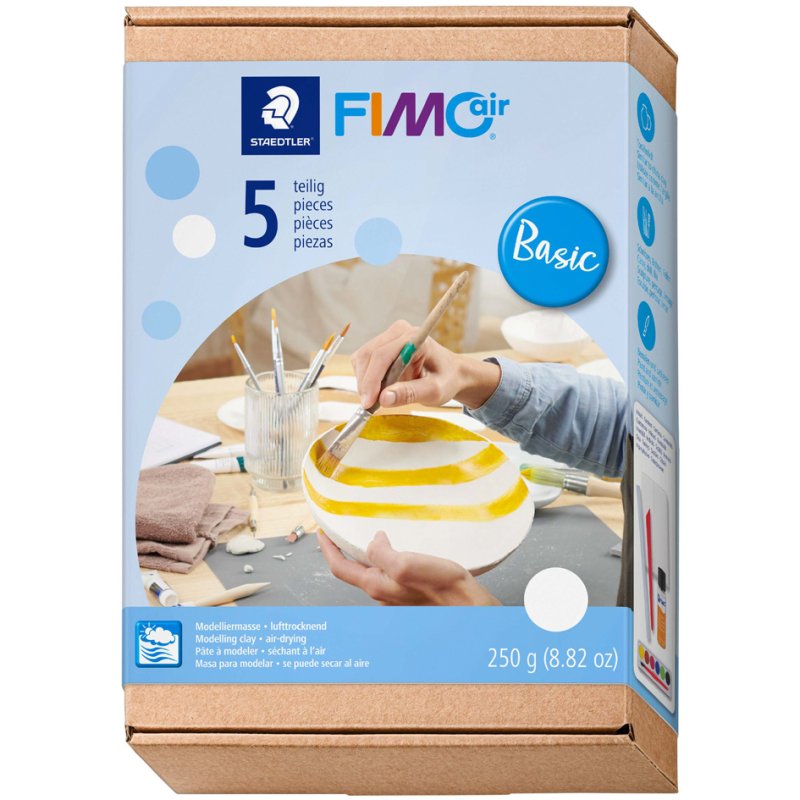 FIMO air Modelleermassa-set Basic, luchtdrogend, 250 g wit