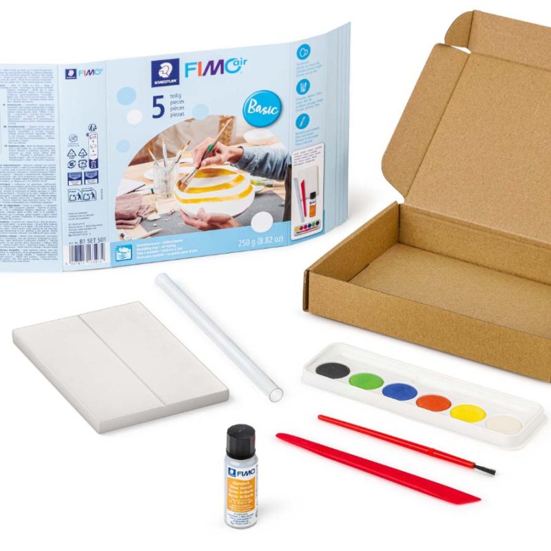 FIMO air Modelleermassa-set Basic, luchtdrogend, 250 g wit