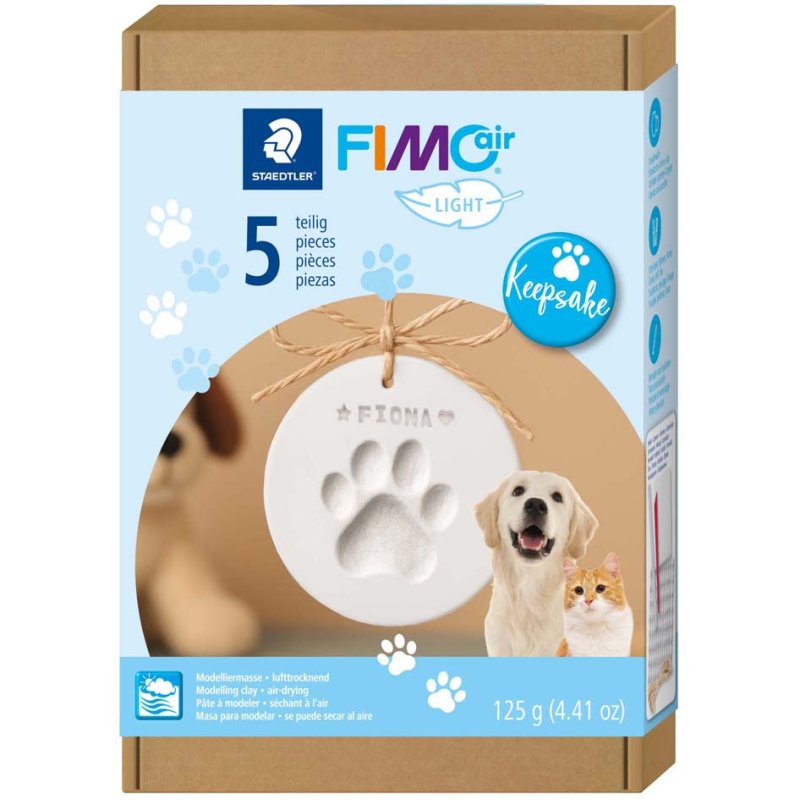 FIMO air Modelleermassa-set Huisdier, wit, 125 g, 5-delig
