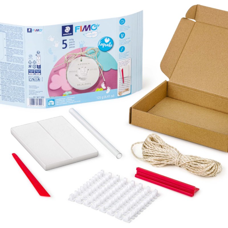 FIMO air Modelleermassa-set Huisdier, wit, 125 g, 5-delig