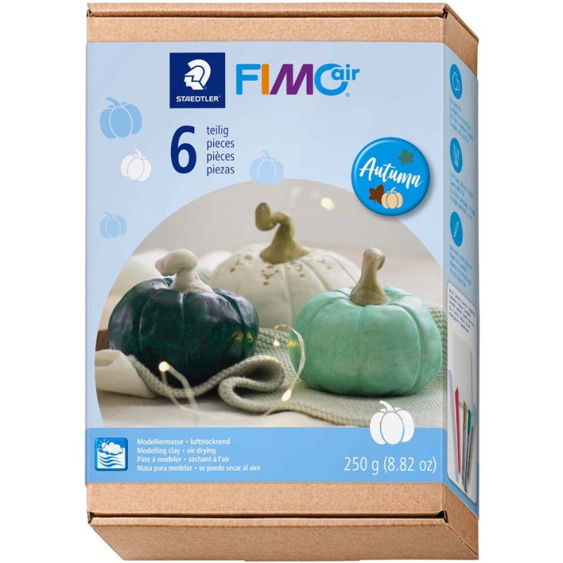 FIMO air Modelleermassa set, 250 g wit, herfstdecoraties